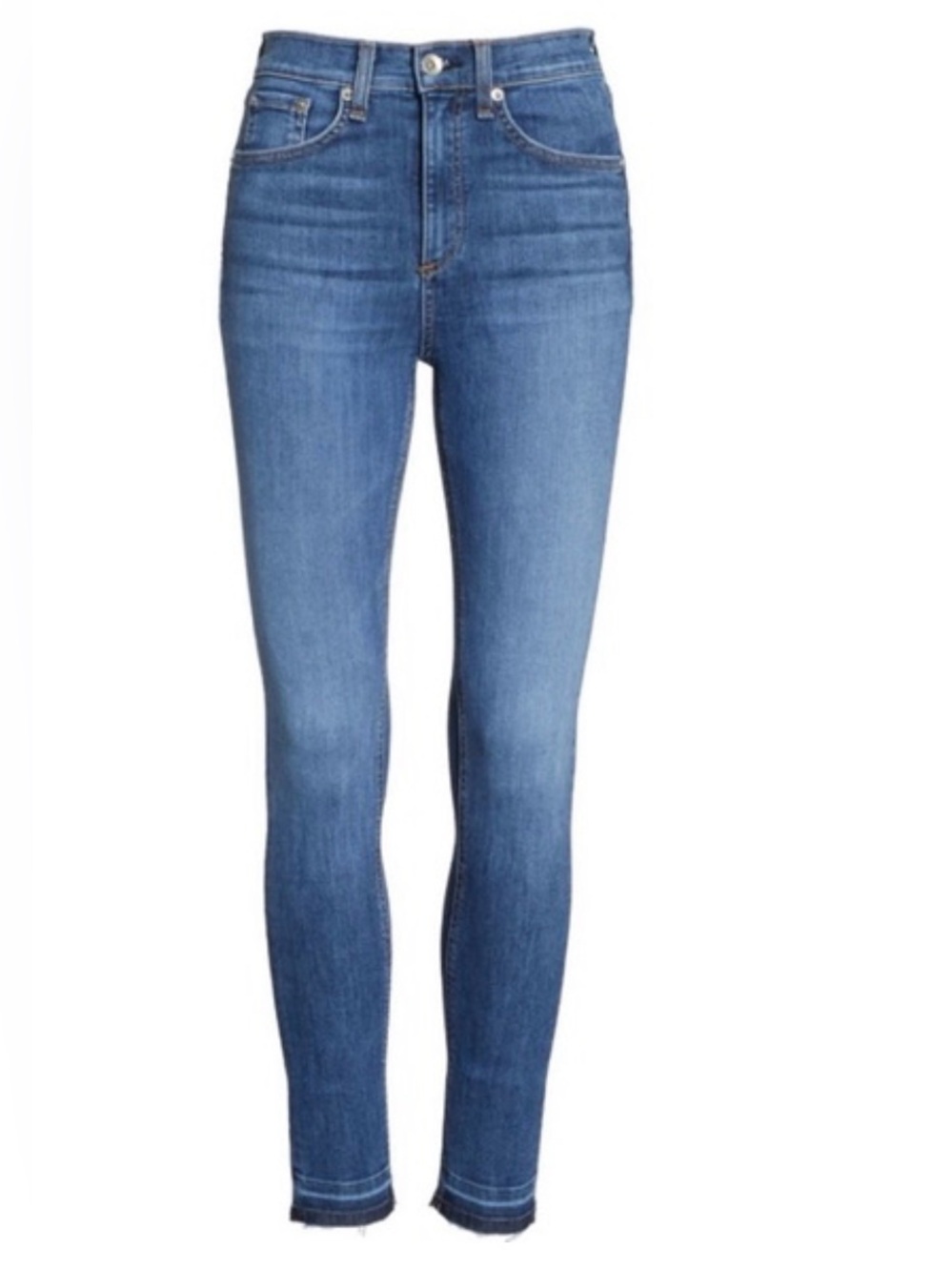 Rag & Bone Capri Jeans Size 24 Lily Dale Blue High Rise Skinny
